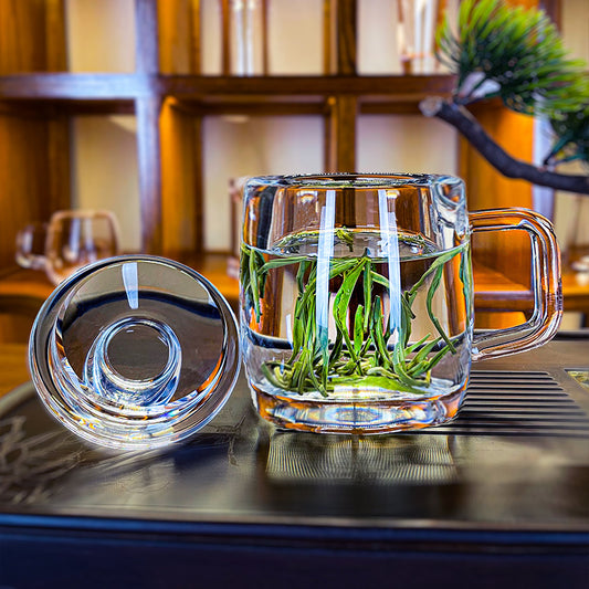 (🔥 HOT SALE NOW-49% OFF) -Handmade Natural Quartz Crystal Transparent Tea Cup(10.8oz/320ml)